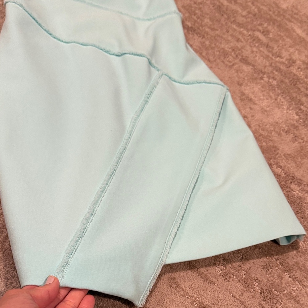 Sz 2 Cinq à Sept Asymmetrical Aqua Mini Dress - Picture 4 of 6
